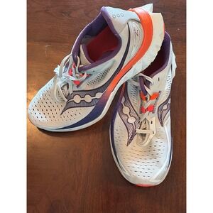 Saucony Endorphin Speed 4 Womens 8.5 Running Shoes White Vizi Purple S10940-129
